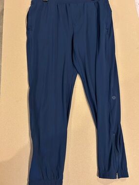 Mondetta Navy Performance Zip-Cuff Track Pants